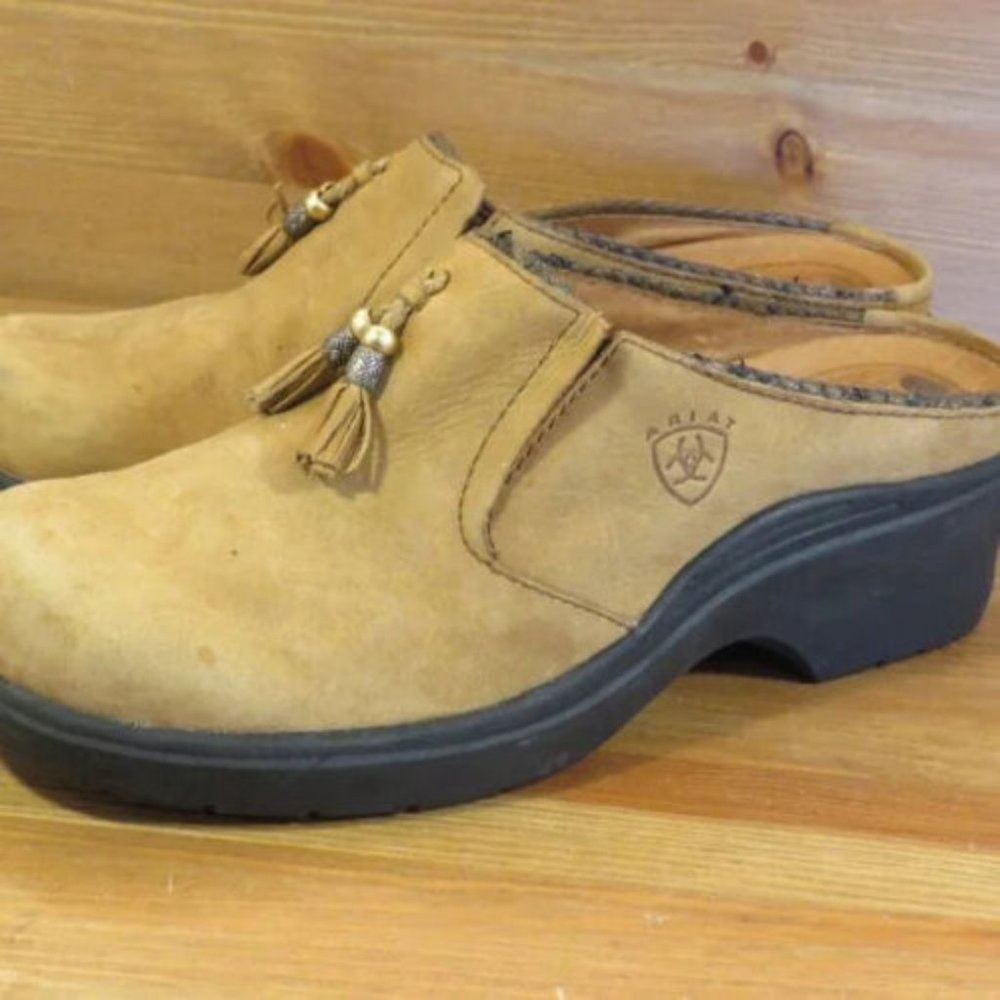 Ariat Women Shoes Mendocino 93897 Tassel Clogs 7.5B